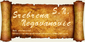 Srebrena Negovanović vizit kartica